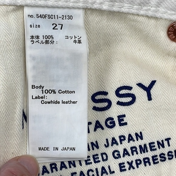 New Moussy Odessa High Rise Distressed Straight Leg Jeans in White Sz 27 - Picture 12 of 16